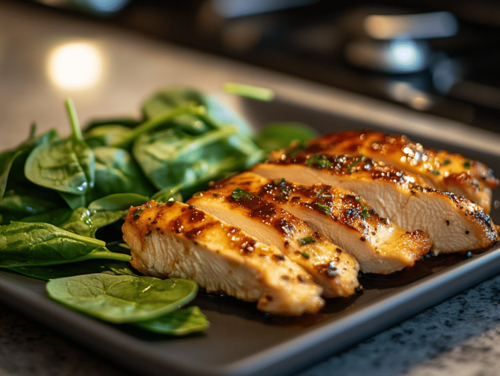 Chicken breast and spinach